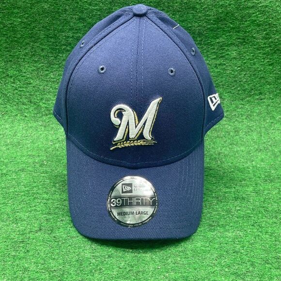 New Era Milwaukee Brewers MLB Team Classic 39THIRTY Medium/Large Hat Cap - Picture 1 of 4